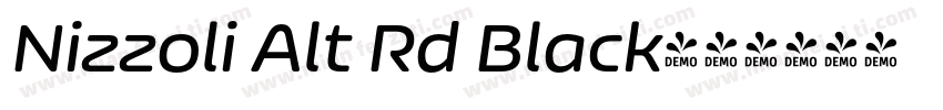Nizzoli Alt Rd Black字体转换